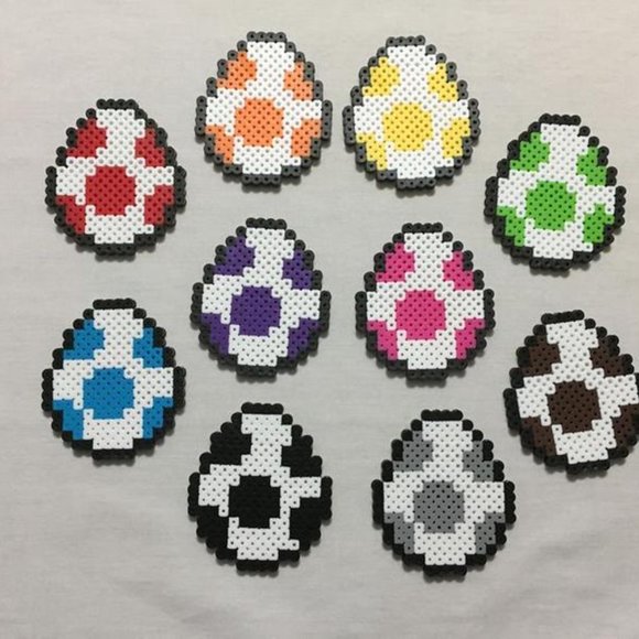 Yoshi Egg Fridge Magnets - Handmade - Kids Room - Picture 2 of 9